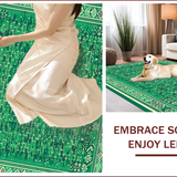 Ultra Soft Area Rug, Non Slip, Stain Resistant, Washable Area Rugs for Living Room, Bedroom, Vintage Oriental Nursery Non-Slip Soft Carpet(Green)