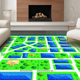 Whimsical Vehicle Pathway Visual(Blue)