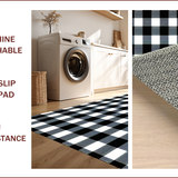 Ultra Soft Area Rug, Non Slip, Stain Resistant, Washable Area Rugs for Living Room, Bedroom, Modern Black White Fuzzy Nursery Rug(Black)