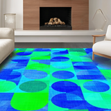 Engaging Oval Graphic Arrangement(Blue)