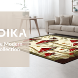 Enchanting Nature Inspired Motif(Red)