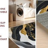 Chic Abstract Gold Foil Aesthetic(Black)