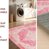 Contemporary Beige Wave Motif(Pink)