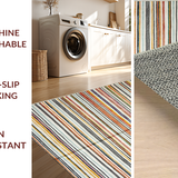 Ultra Soft Area Rug, Non Slip, Stain Resistant, Washable Area Rugs for Living Room, Bedroom, Vibrant Eclectic Boho Patterned Accent(Yellow)