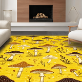 Ultra Soft Area Rug, Non Slip, Stain Resistant, Washable Area Rugs for Living Room, Bedroom, Artistic Nature-Inspired Home Accent(Yellow)