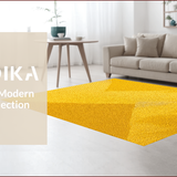 Ultra Soft Area Rug, Non Slip, Stain Resistant, Washable Area Rugs for Living Room, Bedroom, Abstract Yellow Gray Living Room Stain-Resistant Rug(Yellow)