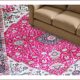 Eclectic Hot Pink Textured Elegance(Pink)