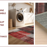 Ultra Soft Area Rug, Non Slip, Stain Resistant, Washable Area Rugs for Living Room, Bedroom, Abstract Autumn Contemporary(Brown)