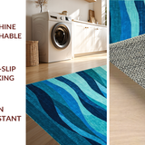 Contemporary Flowing Wave Art(Blue)