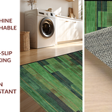 Sleek Low Pile Geometric Appeal(Green)