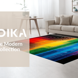 Vivid Abstract Rainbow Composition(Red)