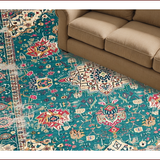 Vibrant Teal Geometric Accents(Blue)