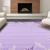 Ultra Soft Area Rug, Non Slip, Stain Resistant, Washable Area Rugs for Living Room, Bedroom, Purple Playful Patterned Texture(Purple)