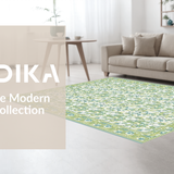 Ultra Soft Area Rug, Non Slip, Stain Resistant, Washable Area Rugs for Living Room, Bedroom, Vibrant Retro Botanical Tapestry Look(Beige)