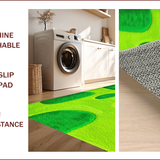 Ultra Soft Area Rug, Non Slip, Stain Resistant, Washable Area Rugs for Living Room, Bedroom, Playful Pet-Friendly Nursery Rug in Warm Colors(Green)