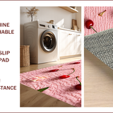 Ultra Soft Area Rug, Non Slip, Stain Resistant, Washable Area Rugs for Living Room, Bedroom, Cute Pastel Washable Sink Area Bath Mat(Pink)