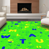 Cheerful Educational Rainbow Motif(Green)