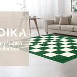 Classic White and Green Checkerboard Aesthetic(Green)