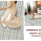 Chic Subtle Tartan Print Style(Beige)