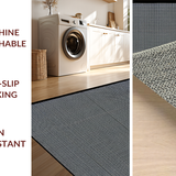Ultra Soft Area Rug, Non Slip, Stain Resistant, Washable Area Rugs for Living Room, Bedroom, Refined Monochrome Graphic Design(Gray)