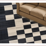Stylish Distressed Checker Design(Black)