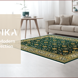 Ultra Soft Area Rug, Non Slip, Stain Resistant, Washable Area Rugs for Living Room, Bedroom, Velvet Islamic Prayer(Green)