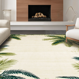 Chic Circular Greenery Motif(Beige)