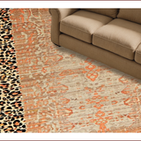Ultra Soft Area Rug, Non Slip, Stain Resistant, Washable Area Rugs for Living Room, Bedroom, Stylish Earthy Leopard Aesthetic(Beige)