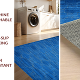 Ultra Soft Area Rug, Non Slip, Stain Resistant, Washable Area Rugs for Living Room, Bedroom, Cobalt Bow Scalloped Rug: Decorative Bowknot Floor Mat(Blue)