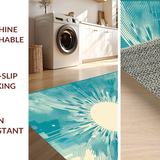 Vibrant Aqua Modern Artistry(Blue)