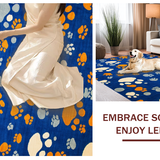 Cute Blue Feline Artistic Print(Blue)