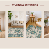 Elegant Sage Toned Lattice Design(Beige)
