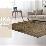 Ultra Soft Area Rug, Non Slip, Stain Resistant, Washable Area Rugs for Living Room, Bedroom, Large Stain-Resistant Cow Print Rug for Modern Farmhouse(Brown)
