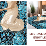 Contemporary Distressed Floral Harmony(Black)