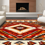 Vibrant Colorful Patterned Motif(Red)