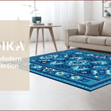 Ultra Soft Area Rug, Non Slip, Stain Resistant, Washable Area Rugs for Living Room, Bedroom, Modern Light Blue Nursery Accent Carpet for Kids(Blue)