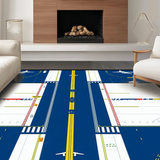 Aviation Inspired Playful Landscape(Blue)