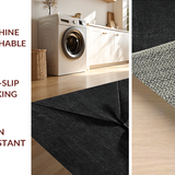 Ultra Soft Area Rug, Non Slip, Stain Resistant, Washable Area Rugs for Living Room, Bedroom, Dramatic Black Bow Rug:  Coquette Room Accent(Black)
