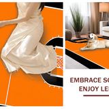 Ultra Soft Area Rug, Non Slip, Stain Resistant, Washable Area Rugs for Living Room, Bedroom, Artistic Circular Athletic Vibe(Orange)