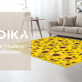 Cozy Yellow Bloom Motif Design(Yellow)