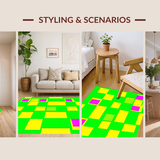 Charming Colorful Checkered Aesthetic(Green)