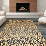 Ultra Soft Area Rug, Non Slip, Stain Resistant, Washable Area Rugs for Living Room, Bedroom, Trendy Subtle Animal Textures(Beige)