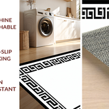 Elegant Monochrome Geometric Borders(Black)