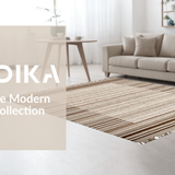 Ultra Soft Area Rug, Non Slip, Stain Resistant, Washable Area Rugs for Living Room, Bedroom, Rustic Earthy Tones Weave(Brown)