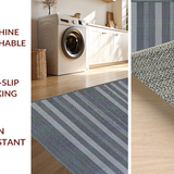 Ultra Soft Area Rug, Non Slip, Stain Resistant, Washable Area Rugs for Living Room, Bedroom, Stylish Farmhouse Tiled Arrangement(Gray)