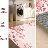 Ultra Soft Area Rug, Non Slip, Stain Resistant, Washable Area Rugs for Living Room, Bedroom, Fluffy Rose Minimalist Style(Pink)