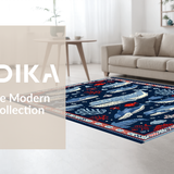 Charming Seaside Creature Print(Blue)