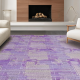 Ultra Soft Area Rug, Non Slip, Stain Resistant, Washable Area Rugs for Living Room, Bedroom, Coquette Ribbon Area Rug Sweet Lavish Aesthetic Accent Carpet(Purple)