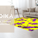 Ultra Soft Area Rug, Non Slip, Stain Resistant, Washable Area Rugs for Living Room, Bedroom, Festive Lobster Graphic Delight(Yellow)