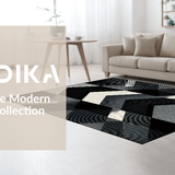 Artistic Geometric Tiled Composition(Black)